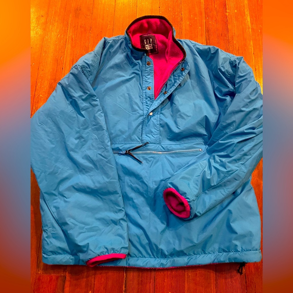 XL vintage 90’s reversible Gap Fleece waterproof Jacket